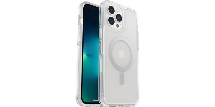 A Otterbox clear case on a white background.