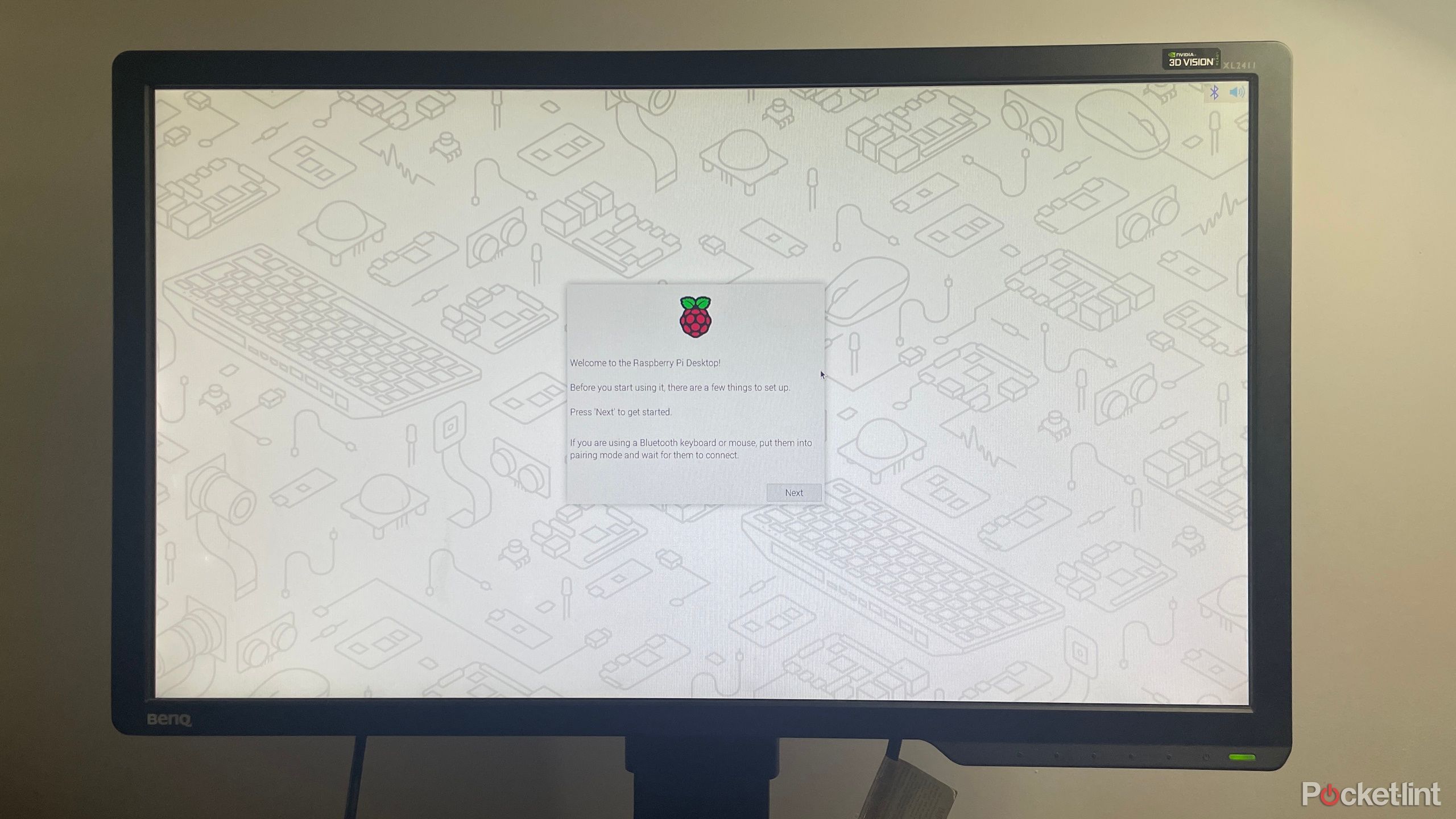 Raspberry Pi OS installation screen