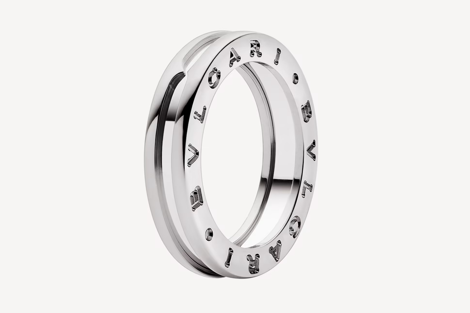 A promotional image of the Bvlgari B.Zero1 ring.