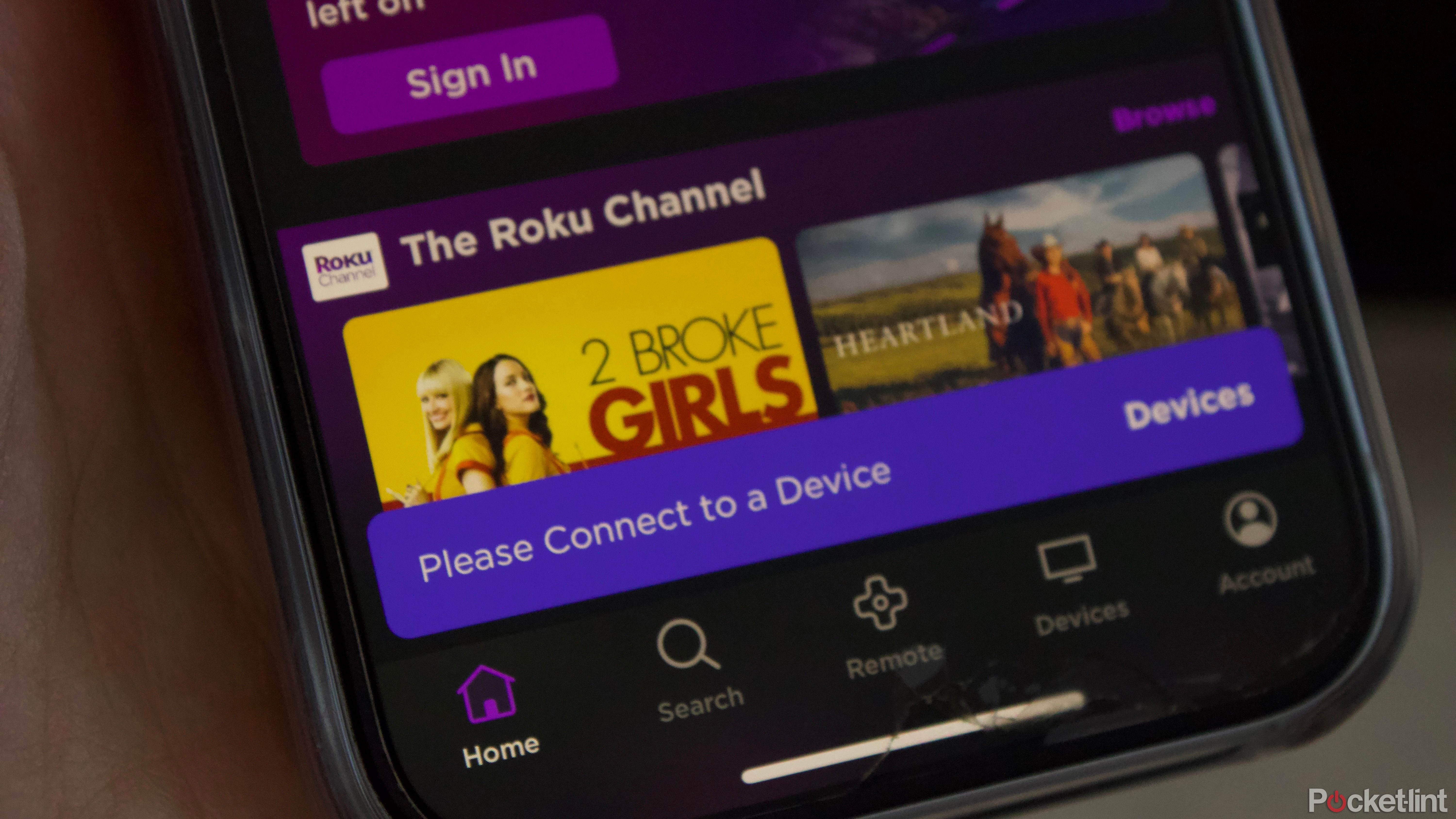 Connecting to a device on Roku app via iPhone
