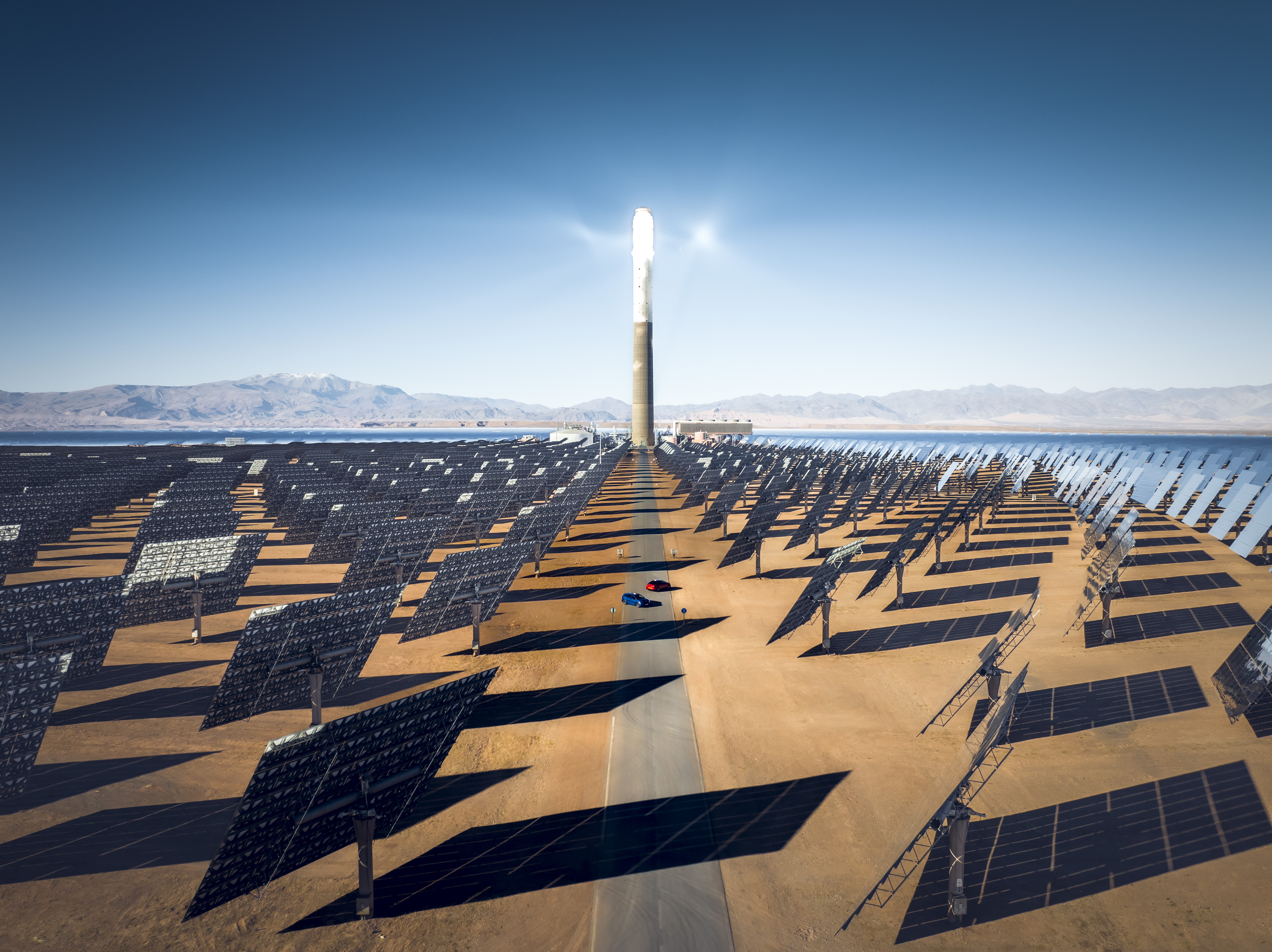 Morocco’s incredible Noor solar power plant covers an area the size of 200 football pitches and is the world’s biggest