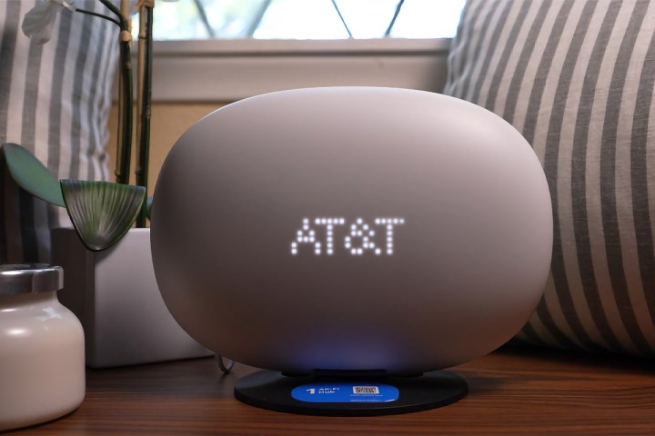 AT&T Internet Air gateway on table.