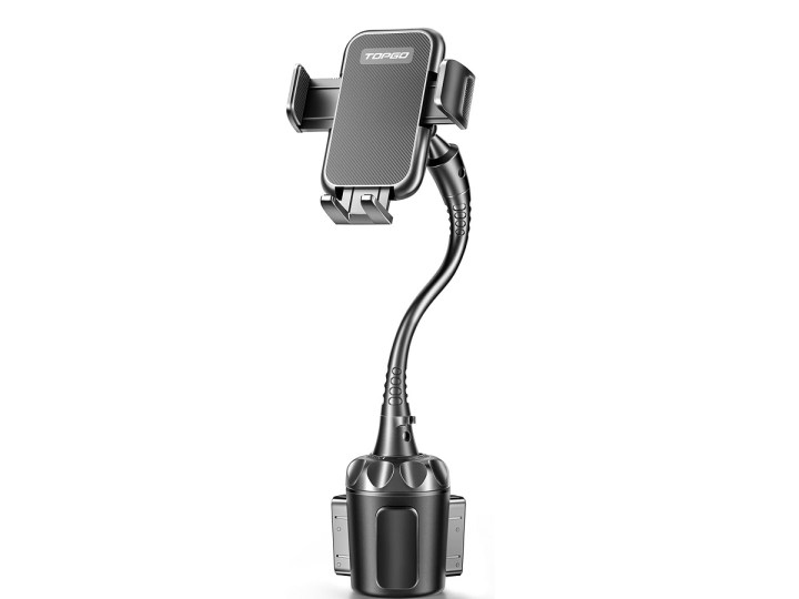 The TopGo Cup Holder Phone Mount on a white background.