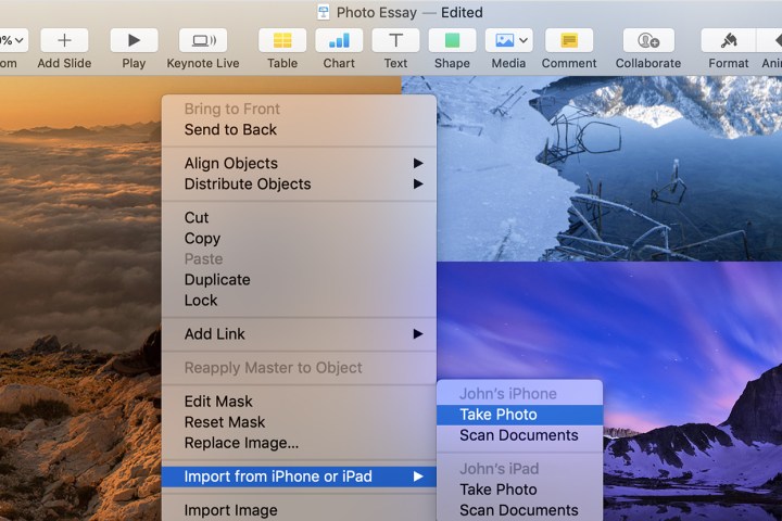 iPhone Continuity on Mac.