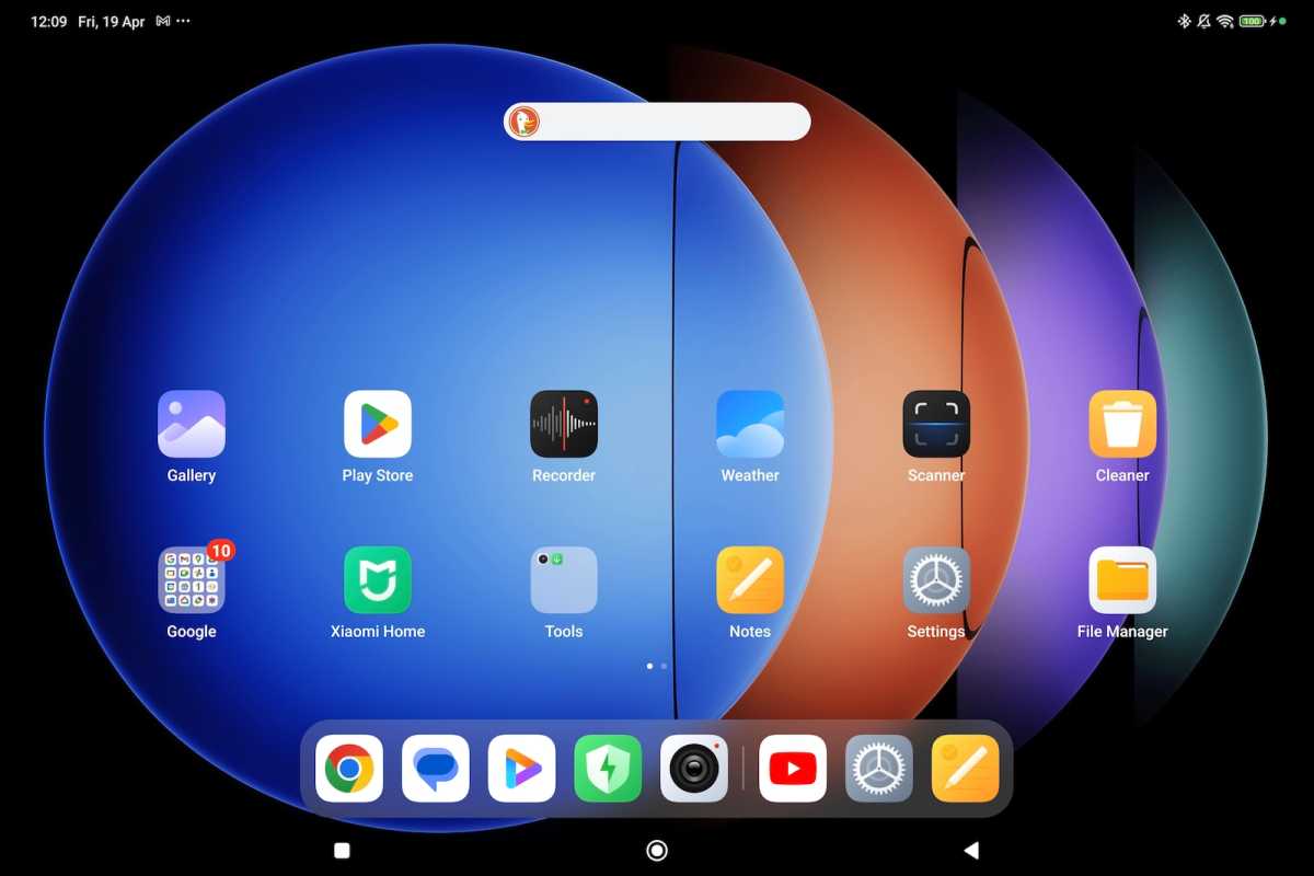 Screengrab of the HyperOS user interface on the Xiaomi Pad 6S Pro